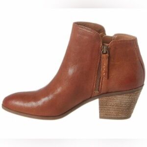 FRYE Judith Double Zip Whiskey Brown Bootie Ankle Boots Shoes Women's Size 9.5
